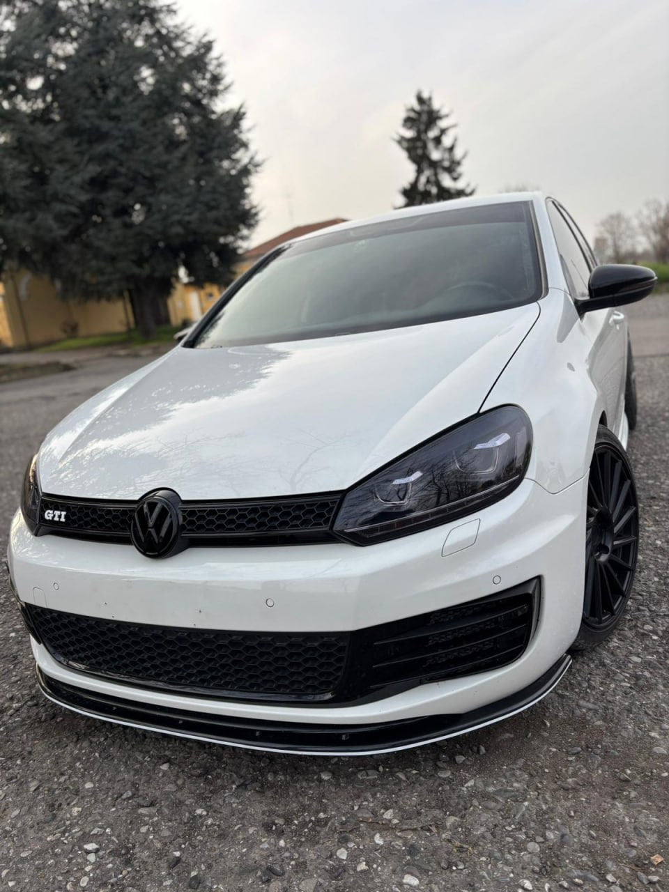 ART. 0248 SPLITTER VW GOLF 6 STANDARD GTI NERO LUCIDO