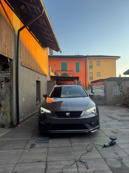 ART.0620  SOTTO PARAURTI SEAT LEON 5F 2017-2020 FR LOOK ABT GREZZO