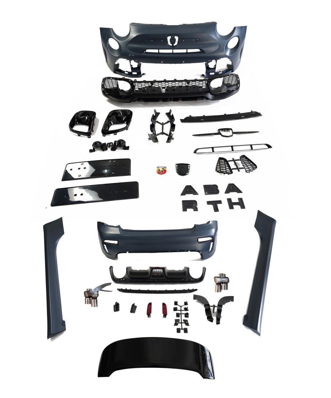 Bodykit fiat 500 upgrade to abarth look
