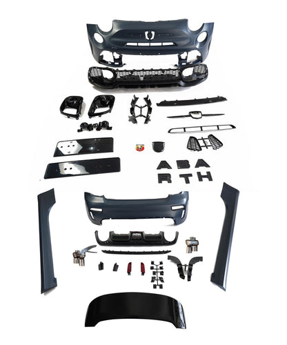 Bodykit fiat 500 upgrade to abarth look