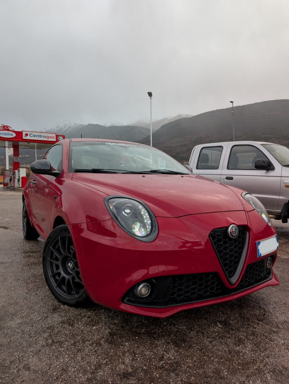 ART.2061 FARI ALFA  ROMEO MITO 2008-2019 LED TUNING NERO LUCIDO
