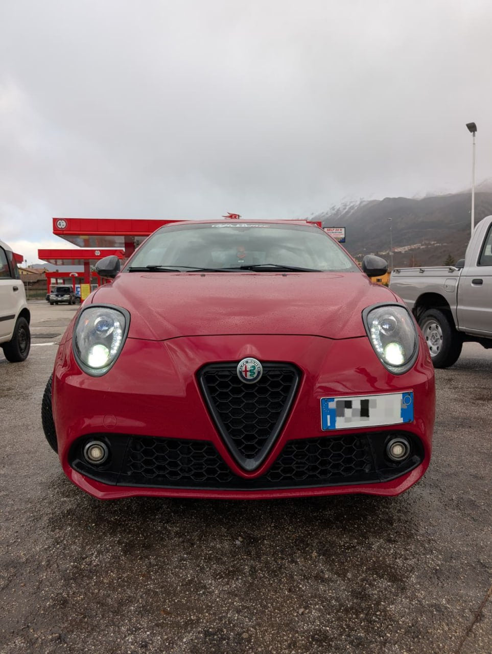 ART.2061 FARI ALFA  ROMEO MITO 2008-2019 LED TUNING NERO LUCIDO
