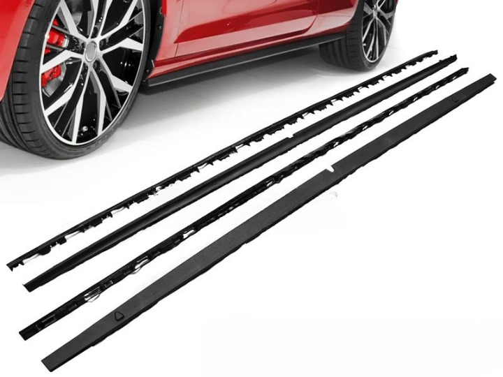 ART.2138 SOTTO MINIGONNE VW GOLF 7 2012-2020 LOOK GTI NERO OPACO