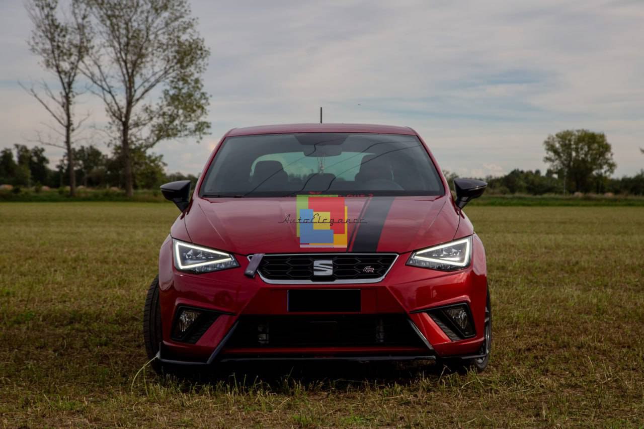 ART. 0031 SPLITTER SEAT IBIZA 6J FR 2017+ NERO LUCIDO (3 PEZZI)