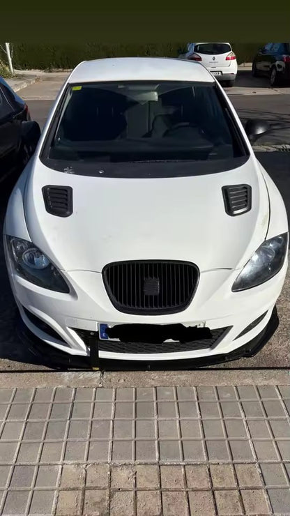 SPLITTER  SEAT  LEON NERO LUCIDO 4  PEZZI