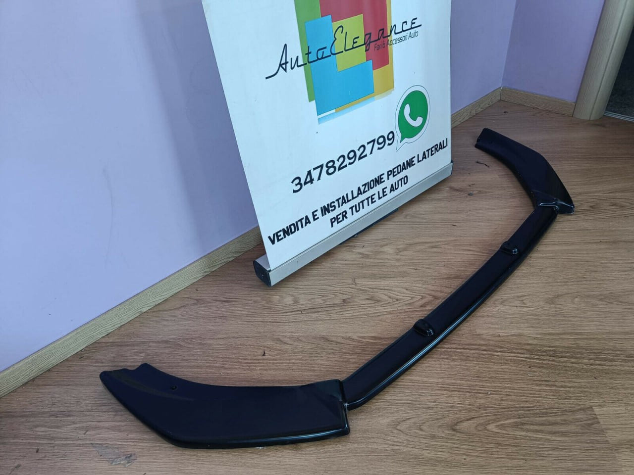 ART. 0206 SPLITTER FORD FIESTA MK8 VII ST 2017-2021 NERO