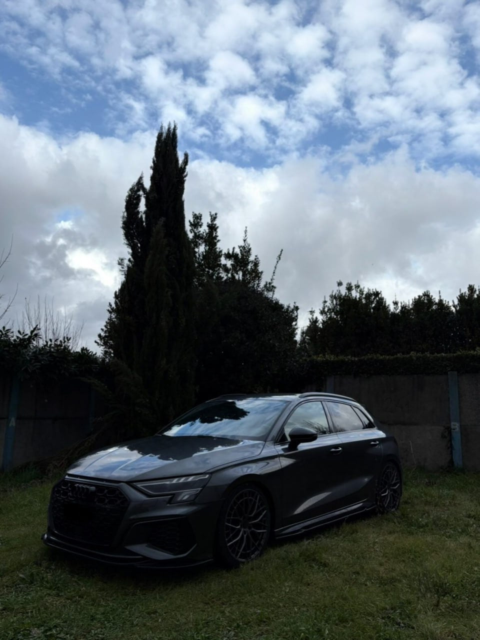 💕ART.2227 SOTTO MINIGONNE AUDI A3 8Y S3 2020-2024 NERO LUCIDO 💕