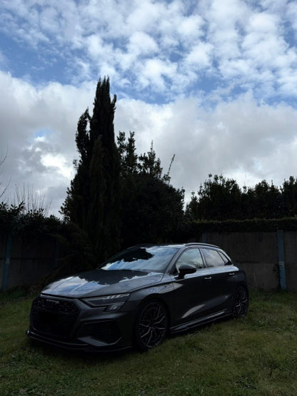 💕ART.2227 SOTTO MINIGONNE AUDI A3 8Y S3 2020-2024 NERO LUCIDO 💕