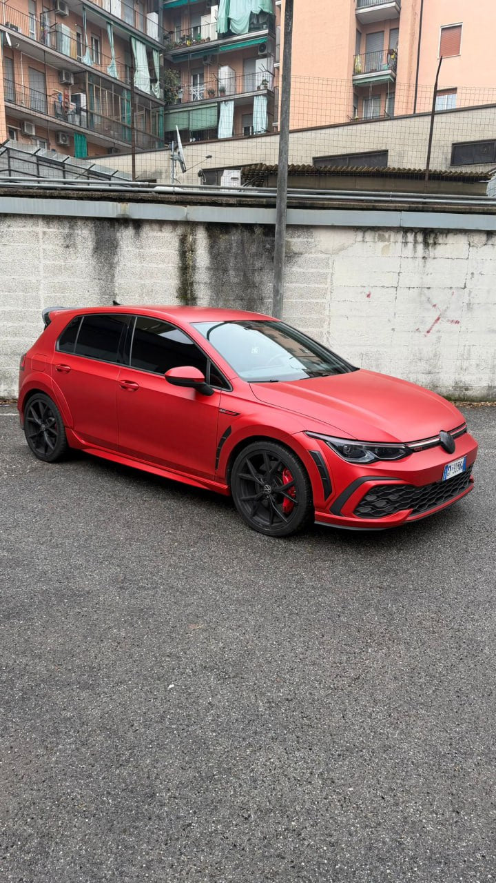 💕ART.1079 MINIGONNE VW GOLF 8 LOOK R NERO OPACO (TOP)💕