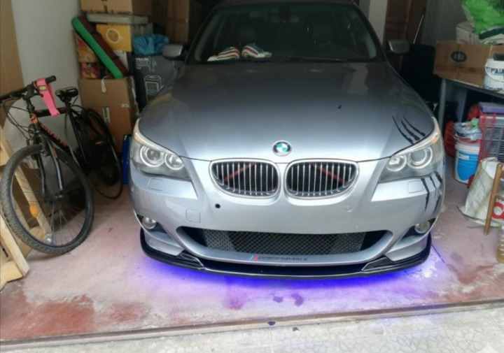 ART. 0058 SPLITTER BMW SERIE 5 E60 E61 NERO LUCIDO