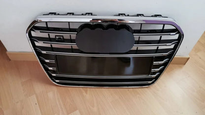💕AART. 0626 GRIGLIA AUDI A6 4G C7 2011-2014 LOOK S6 NERA PROFILI CROMATI💕