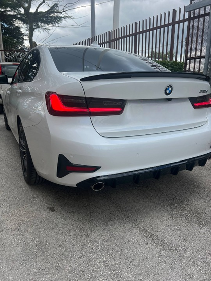💕ART.1804  DIFFUSORE BMW SERIE 3 G20 G21 2018-2022 STANDARD NERO LUCIDO 💕