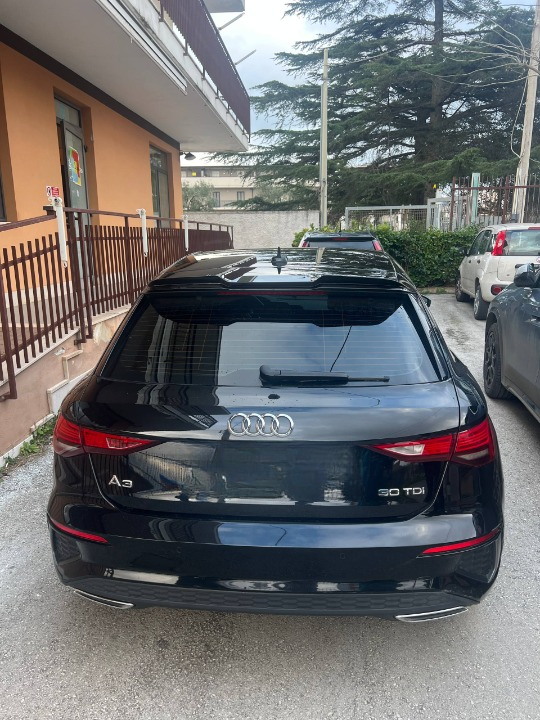 💕ART.2222 SPOILER AUDI A3 8Y 2020-2024 SLINE S3 RS3 NERO LUCIDO💕