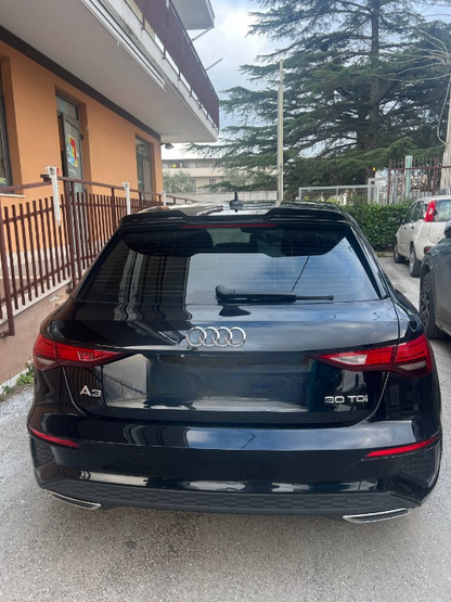 💕ART.2222 SPOILER AUDI A3 8Y 2020-2024 SLINE S3 RS3 NERO LUCIDO💕