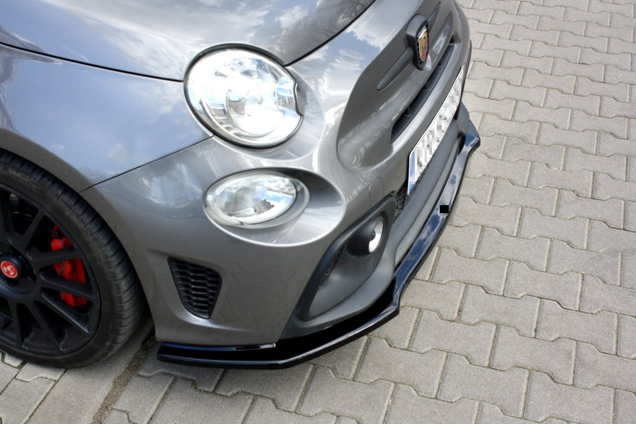 💕ART. 1041 SPLITTER FIAT 500 2009-2015 NERO LUCIDO💕