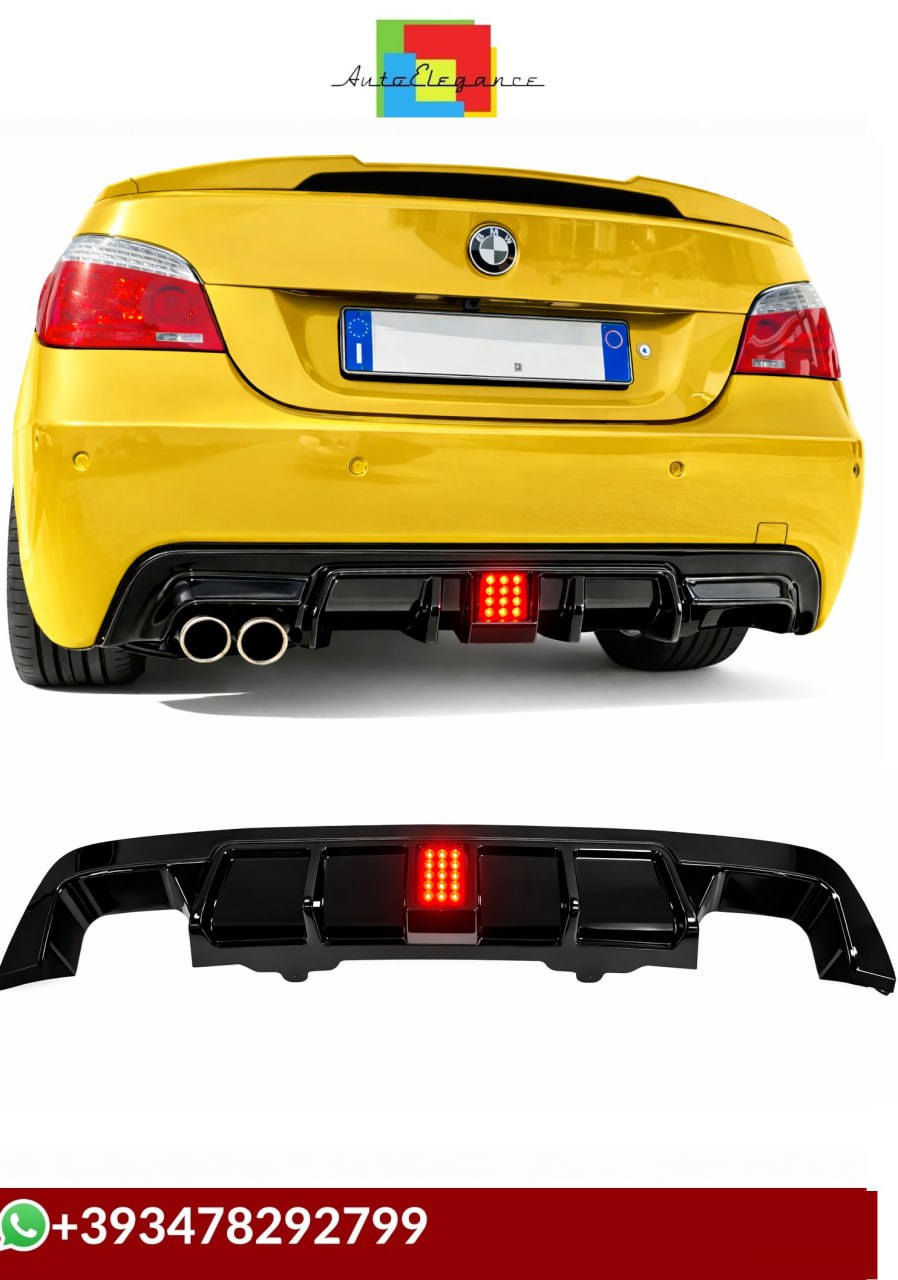 💕ART.8082 Diffusore Posteriore con kit LED per Bmw Serie 5 E60 2006-2010 💕