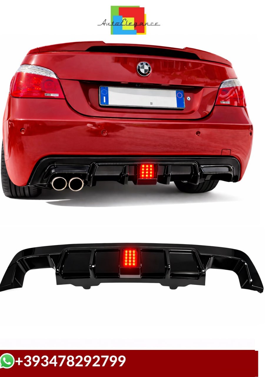 💕ART.8082 Diffusore Posteriore con kit LED per Bmw Serie 5 E60 2006-2010 💕