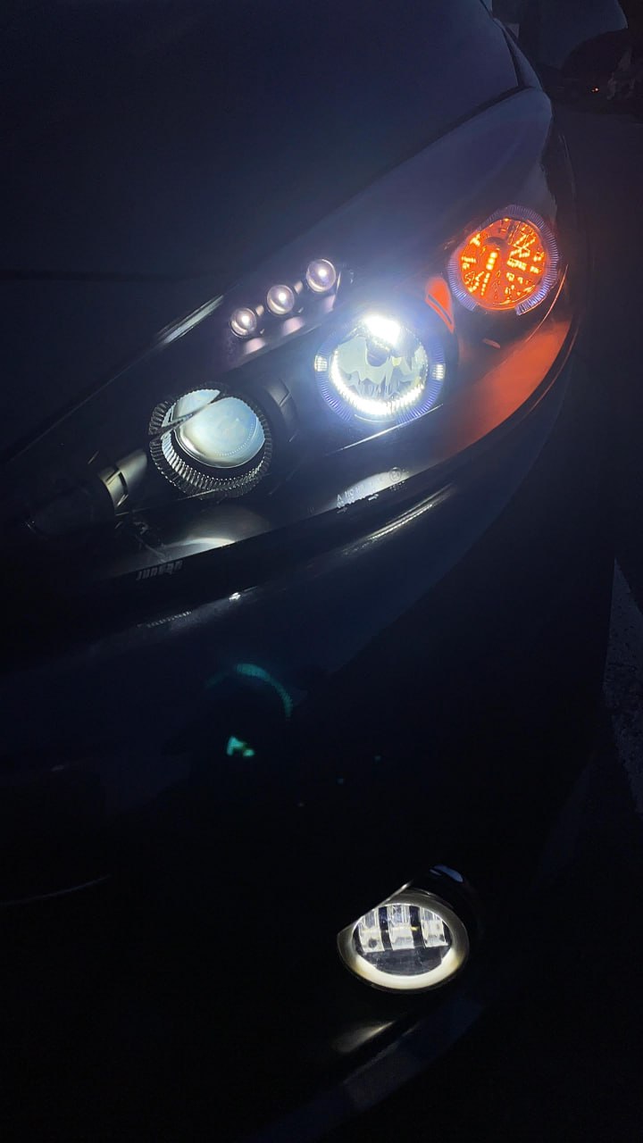 💕ART. 1741 FARI ANTERIORI PEUGEOT 207 207CC 2006-2012 NERI ANGEL EYES 💕