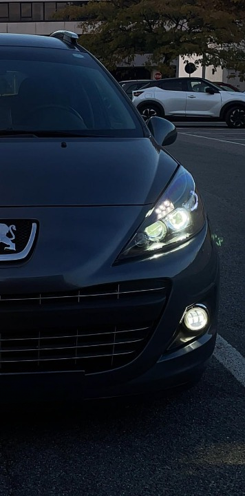 💕ART. 1741 FARI ANTERIORI PEUGEOT 207 207CC 2006-2012 NERI ANGEL EYES 💕