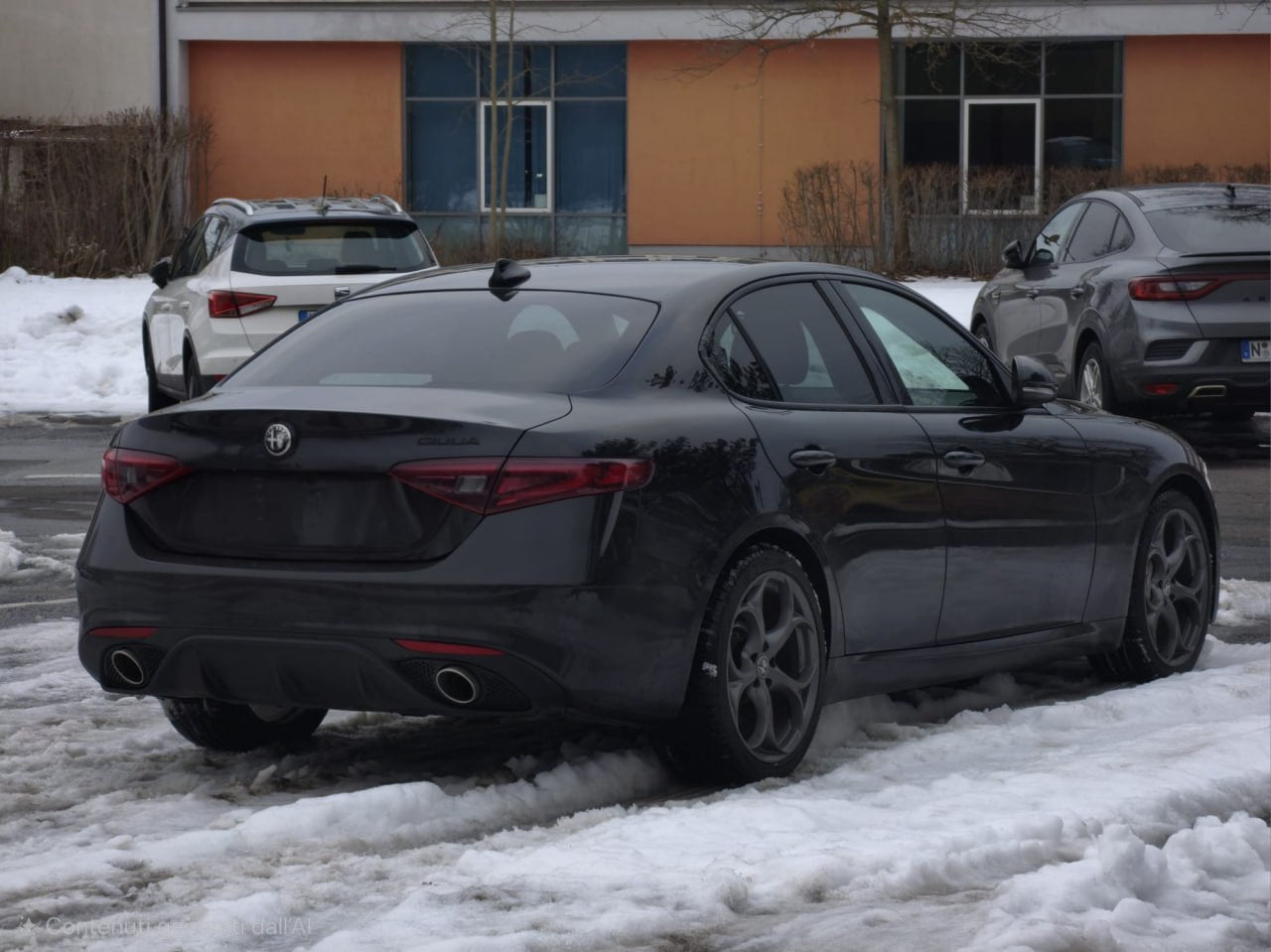 💕ART. 0222  DIFFUSORE ALFA ROMEO GIULIA 16-21 LOOK VELOCE OPACO+TERMINALI 💕