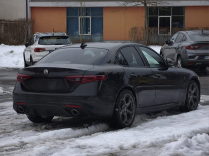 💕ART. 0222  DIFFUSORE ALFA ROMEO GIULIA 16-21 LOOK VELOCE OPACO+TERMINALI 💕