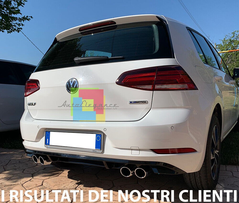 💕 ART. 0914 DIFFUSORE VW GOLF 7.5 LOOK RLINE TERMINALI 2+2💕