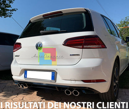 💕 ART. 0914 DIFFUSORE VW GOLF 7.5 LOOK RLINE TERMINALI 2+2💕
