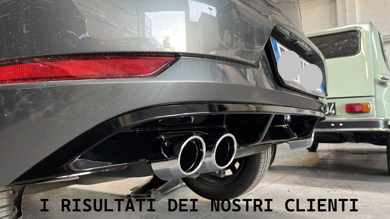 💕 ART. 0914 DIFFUSORE VW GOLF 7.5 LOOK RLINE TERMINALI 2+2💕