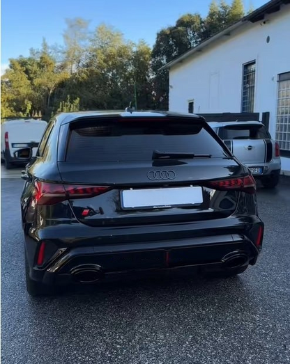 💕ART.8206  Diffusore Audi A3 look rs3 8y sline+s3 2025+restyling con led 💕