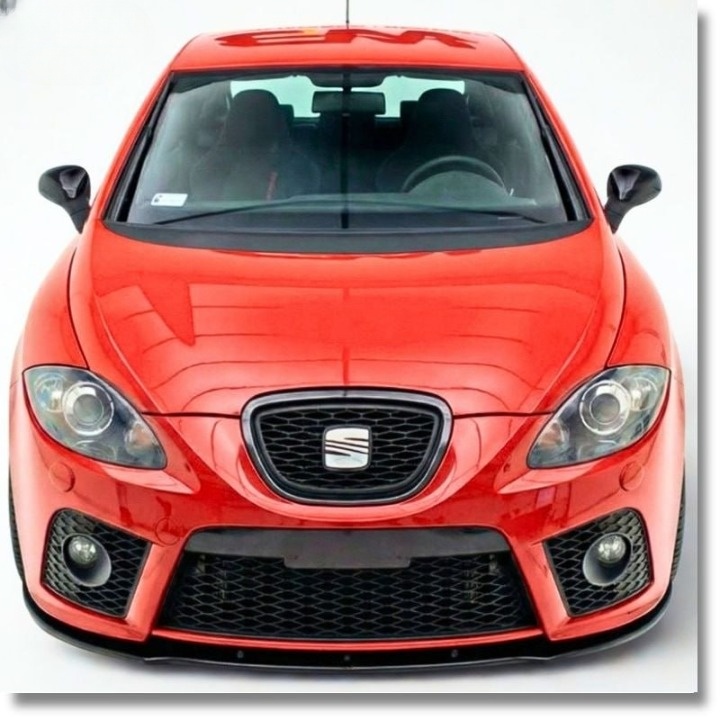💕ART.9292 Splitter Seat Leon Mk2 2005+ FR nero lucido 💕