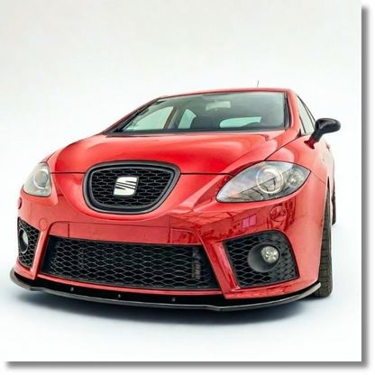 💕ART.9292 Splitter Seat Leon Mk2 2005+ FR nero lucido 💕