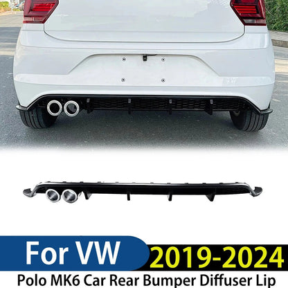 💕ART.9244 DIFFUSORE POLO AW1 18-24 LOOK GTI NERO LUCIDO CON TERMINALI CROMATI💕