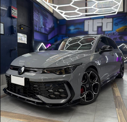 💕ART. 0264 SOTTO MINIGONNE VW GOLF 8 VIII 2019+ LOOK GTI NERO LUCIDO💕
