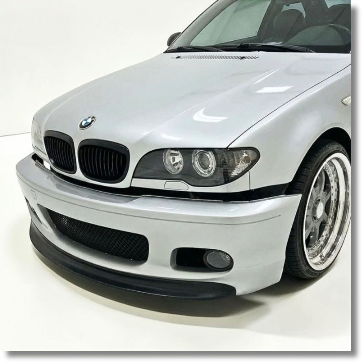 💕ART.9440 Splitter BMW 3 E46 1997+ Plus M Technic CSL V2 Nero lucido  💕