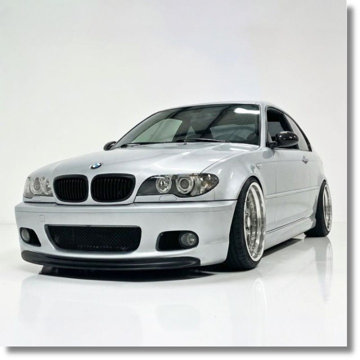💕ART.9440 Splitter BMW 3 E46 1997+ Plus M Technic CSL V2 Nero lucido  💕
