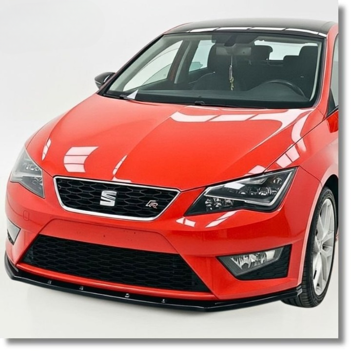 ART.9784  SPLITTER Seat Leon Mk3 2012+ NERO  LUCIDO