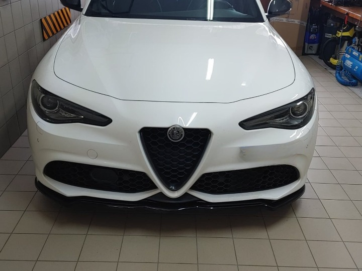 💕ART. 0393 SPLITTER ALFA  GIULIA STANDARD / VELOCE NERO LUCIDO 💕