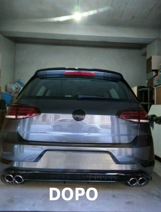 💕ART.0348 DIFFUSORE VW GOLF 7.5 2+2 NERO LUCIDO💕
