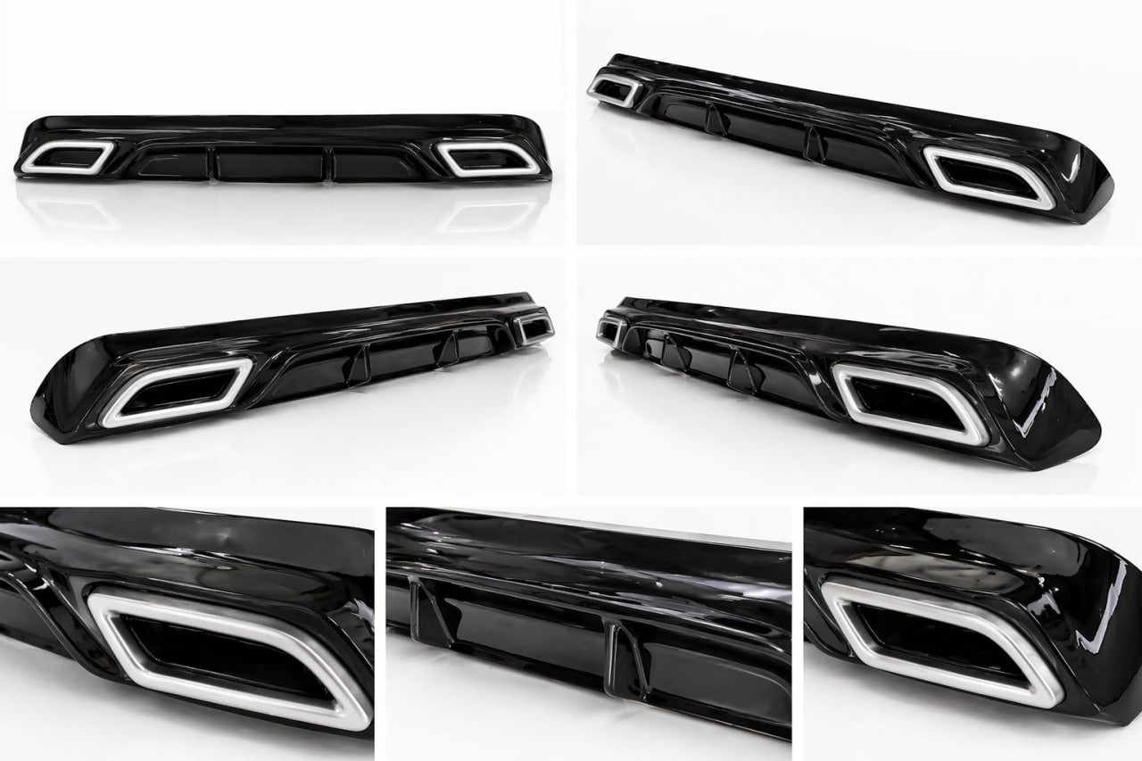 💕ART.9544 DIFFUSORE PEUGEOT 308 II 5 PORTE 13-21 LOOK  NERO LUCIDO TERMINAL💕