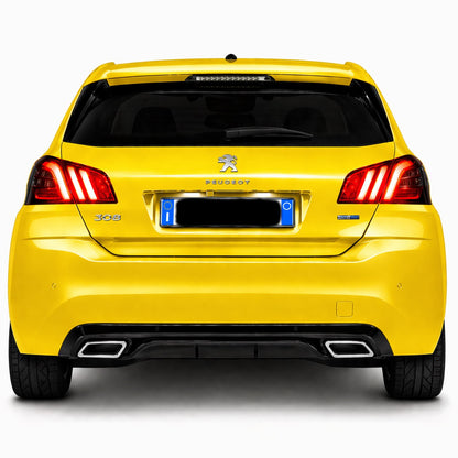 💕ART.9544 DIFFUSORE PEUGEOT 308 II 5 PORTE 13-21 LOOK  NERO LUCIDO TERMINAL💕