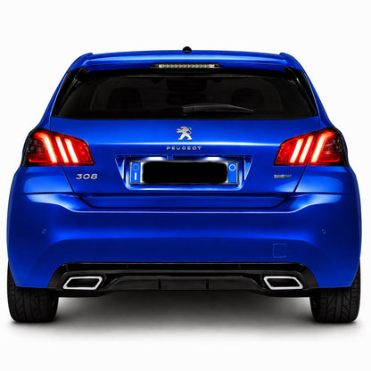 💕ART.9544 DIFFUSORE PEUGEOT 308 II 5 PORTE 13-21 LOOK  NERO LUCIDO TERMINAL💕