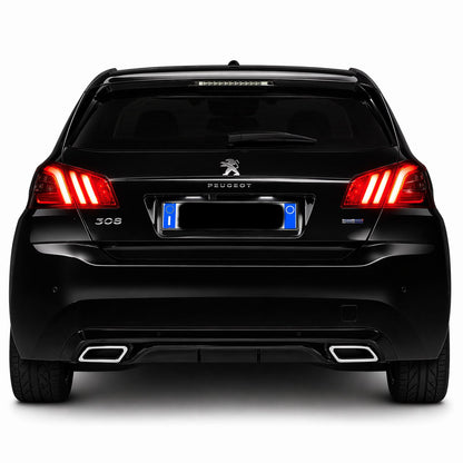 💕ART.9544 DIFFUSORE PEUGEOT 308 II 5 PORTE 13-21 LOOK  NERO LUCIDO TERMINAL💕
