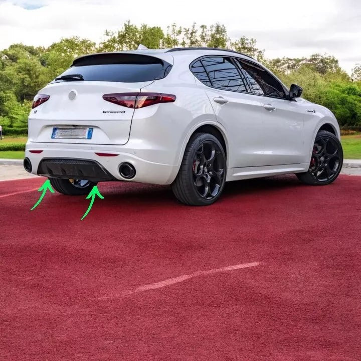 💕ART.2039 DIFFUSORE ALFA ROMEO STELVIO 949 2016-2020 NERO LUCIDO💕
