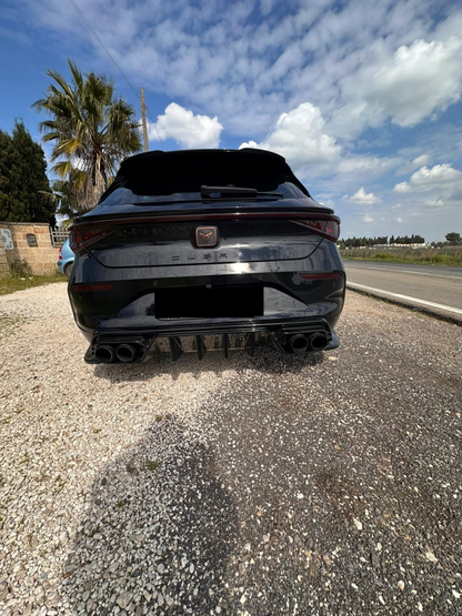 💫DIFFUSORE + FLAP POSTERIORI PER CUPRA LEON 2020+ NERO LUCIDO💫