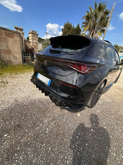 🔥ART.2020+ART.1437 DIFFUSORE +FLAP PER CUPRA LEON 2020+ NERO LUCIDO🔥