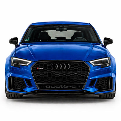 💕ART. 1939 GRIGLIA AUDI A3 8V 2016-2020 LOOK RS3 QUATTRO NERO LUCIDO 💕