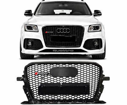 💕ART. 0592 GRIGLIA AUDI Q5 8R 2012-2016 LOOK RSQ5 NERO LUCIDO 💕