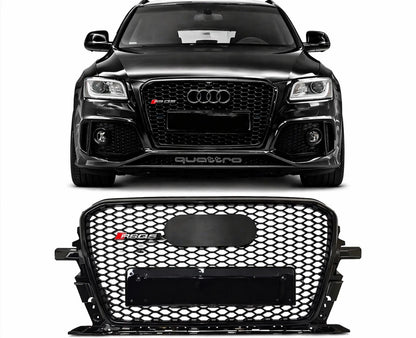 💕ART. 0592 GRIGLIA AUDI Q5 8R 2012-2016 LOOK RSQ5 NERO LUCIDO 💕