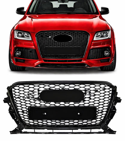 💕ART. 0592 GRIGLIA AUDI Q5 8R 2012-2016 LOOK RSQ5 NERO LUCIDO 💕