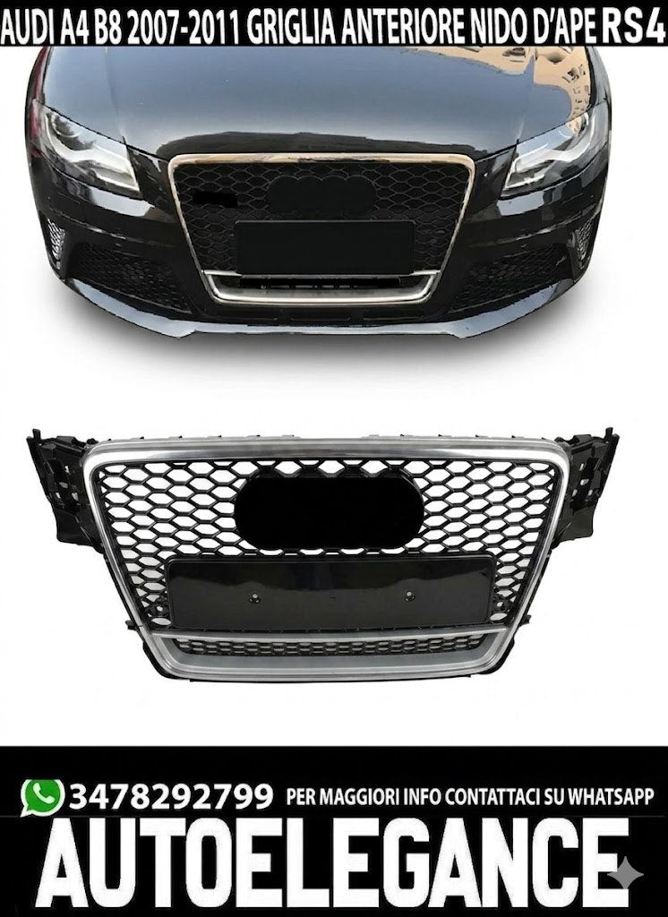 💕ART. 0612 GRIGLIA AUDI  A4 B8 2007-2011 LOOK RS4 💕